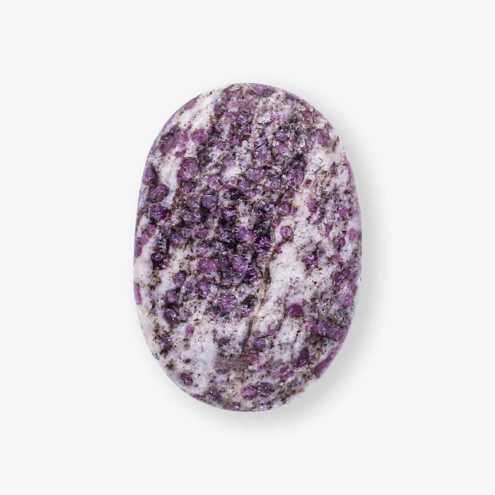 Ruby Quartz Matrix Crystal Palm Stone Bulk Crystal Quartz